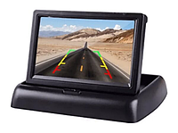 Автомобильный монитор цветной 4.3 дюйма для камеры парковки , Складной дисплей для камеры заднего вида hop