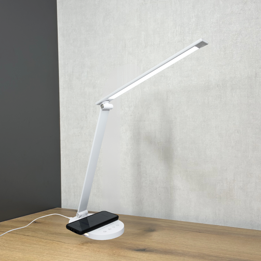 Лампа з безпровыдною зарядкою для телефону A5503WH wireless charge