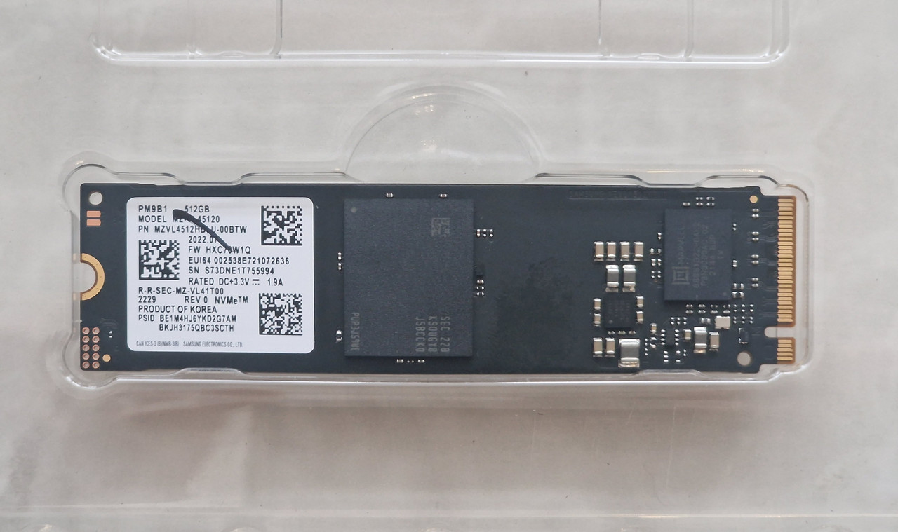 SSD накопичувач Samsung PM9B1 512 GB (MZVL4512HBLU-00BTW) OEM: продаж ...