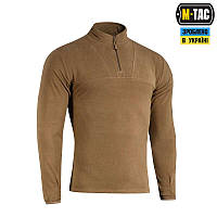 Флисовка армейская M-TAC Delta Fleece, утепленная флиска, боевая кофта Койот для военнослужащих S