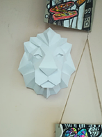 PaperKhan Набор для создания 3D фигур лев кот кошка Паперкрафт Papercraft подарок сувернир игрушка конструктор