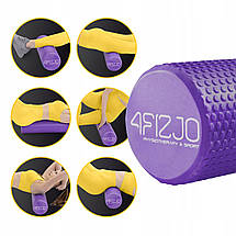 Масажний ролик 4FIZJO CARE+ EVA 45 x 15 см (валик, ролер) 4FJ0331 Purple Poland, фото 4