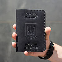 Обложка на паспорт, черная op290blp