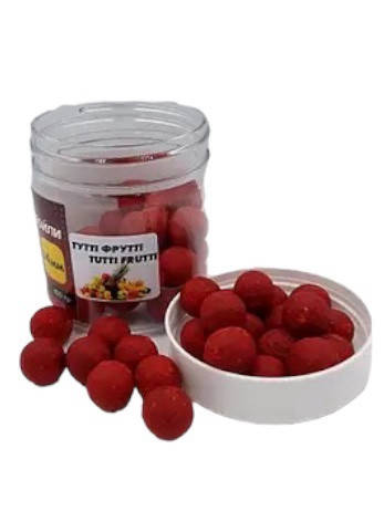 Насадкові бойли 14 мм, варені бойли, бойли Тутті Фрутті (Tutti Frutti) 14 мм 100 г, фото 3