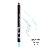 Водостійкий олівець для очей Flormar Waterproof Eyeliner № 116 Ice Blue (Блакитний), фото 3
