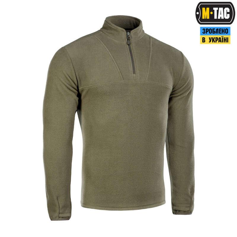 Штурмовая кофта утепленная M-TAC Delta Fleece, тактическая флиска, армейская флисовка олива - фото 3 - id-p2085411894