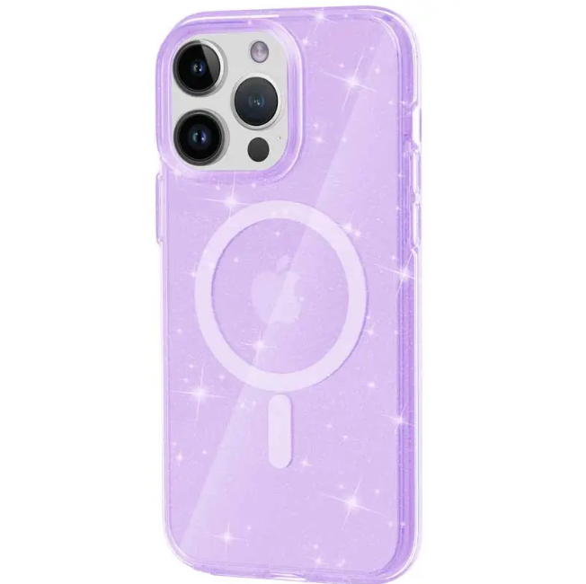 Чохол накладка Sparkle MagFit with MagSafe для iPhone 15 Pro Max Purple, фото 1