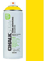 Аэрозольная меловая краска Montana Chalk 1020 Yellow (Желтая) 400мл