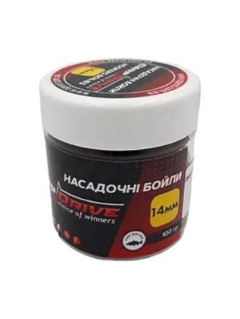 Насадкові бойли 14 мм, варені бойли, боїли Полуниця (Strawberry) 14 мм 100 г, фото 3