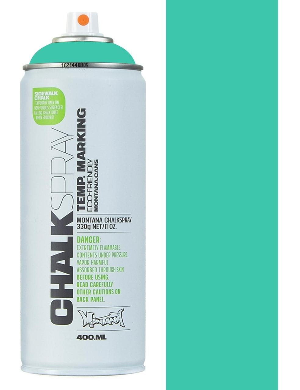 Аерозольна крейдяна фарба Montana Chalk 6120 Turquoise (Бірюзова) 400 мл, фото 1