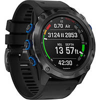 Garmin Смарт-годинник для дайверів Descent Mk2i Titanium Carbon Gray DLC with Black Band (010-02132-01/11)