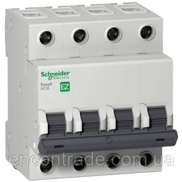 EZ9F34416 Автоматичний вимикач 4Р, 16А, Х-КА "С" Schneider Electric, фото 1