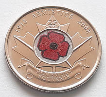 Канада 25 центів 2008 - 90 років від дня закінчення Першої світової війни