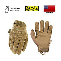 Перчатки сенсорные штурмовые MECHANIX "THE ORIGINAL® COYOTE GLOVES",тактические мужские рукавички НАТО койот