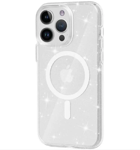 Чохол накладка Sparkle MagFit with MagSafe для iPhone 15 Pro Transparent, фото 1