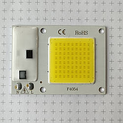 Світлодіод LED COB 10W 220V Холодний білий 10Вт 220В + Термопаста (прямокутник)