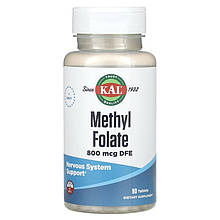 Метилфолат KAL "Methyl Folate" 800 мкг DFE (90 таблеток)