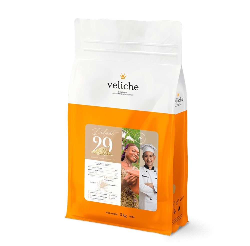 WHITE DELIGHT 29% натуральний білий шоколад Veliche 10кг