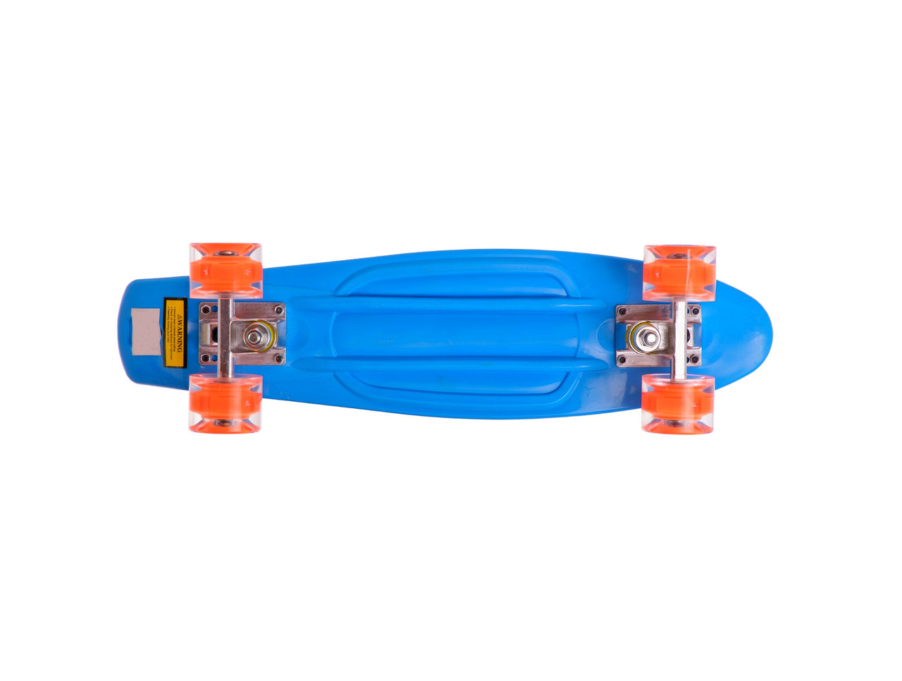 Яркий легкий Скейт Пенни борд для мальчика с антискользящей доской 55 см и колесами PU с подсветкой 6 см синий - фото 4 - id-p1464898073