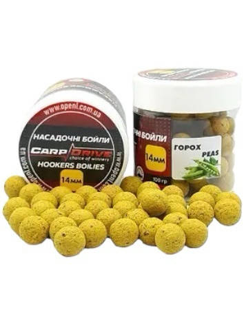 Насадкові бойли 14 мм, варені бойли, бойли Горох (Peas) 14 мм 100 г, фото 1