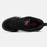 Чоловічі / жіночі кеди Vans KNU Skool Black VN0009QCBMA, чорні замшеві кросівки ванс кну скул, фото 8