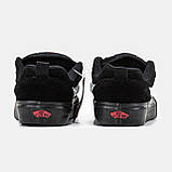 Чоловічі / жіночі кеди Vans KNU Skool Black VN0009QCBMA, чорні замшеві кросівки ванс кну скул, фото 6