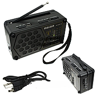 Портативне радіо приймач із МР3. Радіо з акумулятор M-1062 Golon