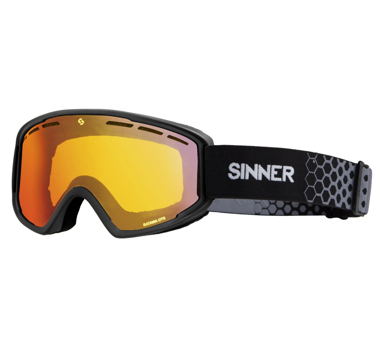 Маска гірськолижна Sinner Batawa OTG Cat.S2 Matte Black