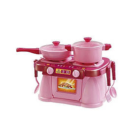 Ігровий набір Кухонна плита "Cooking Plate with Dishes" ЮНІКА 71825, 7 предметів, Toyman