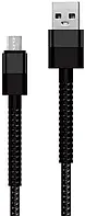 USB кабель Walker C700 Micro USB 1 м Чорний