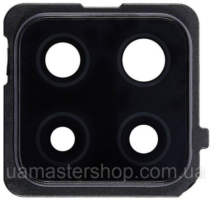 Скло камери Samsung A426 Galaxy A42 5G з рамкою чорного кольору Prism Dot Black, фото 1