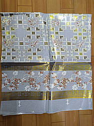 Клеёнка на флизилине 200*140  Золото серый