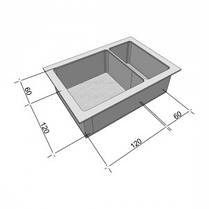 Форми для тротуарної плитки БРУК Старе місто (1/3 та 2/3) 120×120 та 120×60 мм Верес Україна 1 шт, фото 3