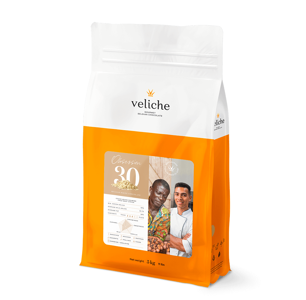 WHITE DELIGHT 30% натуральний білий шоколад Veliche, 10кг