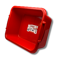 Таз строительный прямоугольный пластиковый Plaster Hod Lux Red 35 л, красный (378)