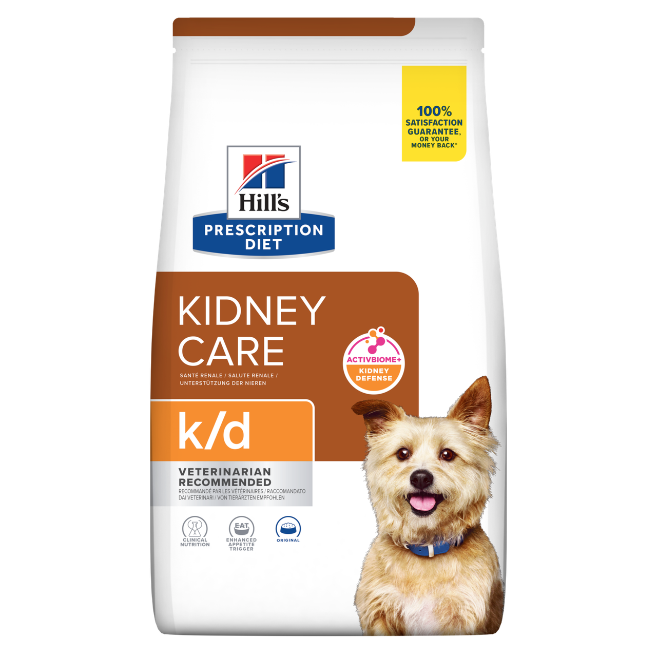 Hill's PRESCRIPTION DIET k/d з ActivBiome+ Kidney Defense Сухий корм для собак для підтримання функції нирок, 12 кг