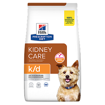 Hill's PRESCRIPTION DIET k/d з ActivBiome+ Kidney Defense Сухий корм для собак для підтримання функції нирок, 1,5 кг