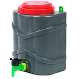 Кран пластиковий для рукомийника з гайкою та прокладкою, фото 3