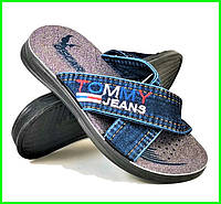 Чоловічі Шльопанці Джинсові капці Сланці Tommy Jeans (розміри: 40,41,43,45)