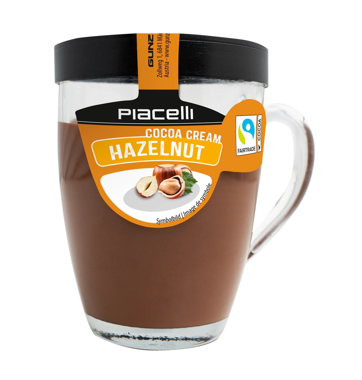 Шоколадна горіхова паста Piacelli Hazelnut Nouga Cream 300 г в чашці Австрія