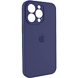 Чохол для смартфона Silicone Full Case AA Camera Protect for Apple iPhone 15 Pro 7,Dark Blue, фото 2