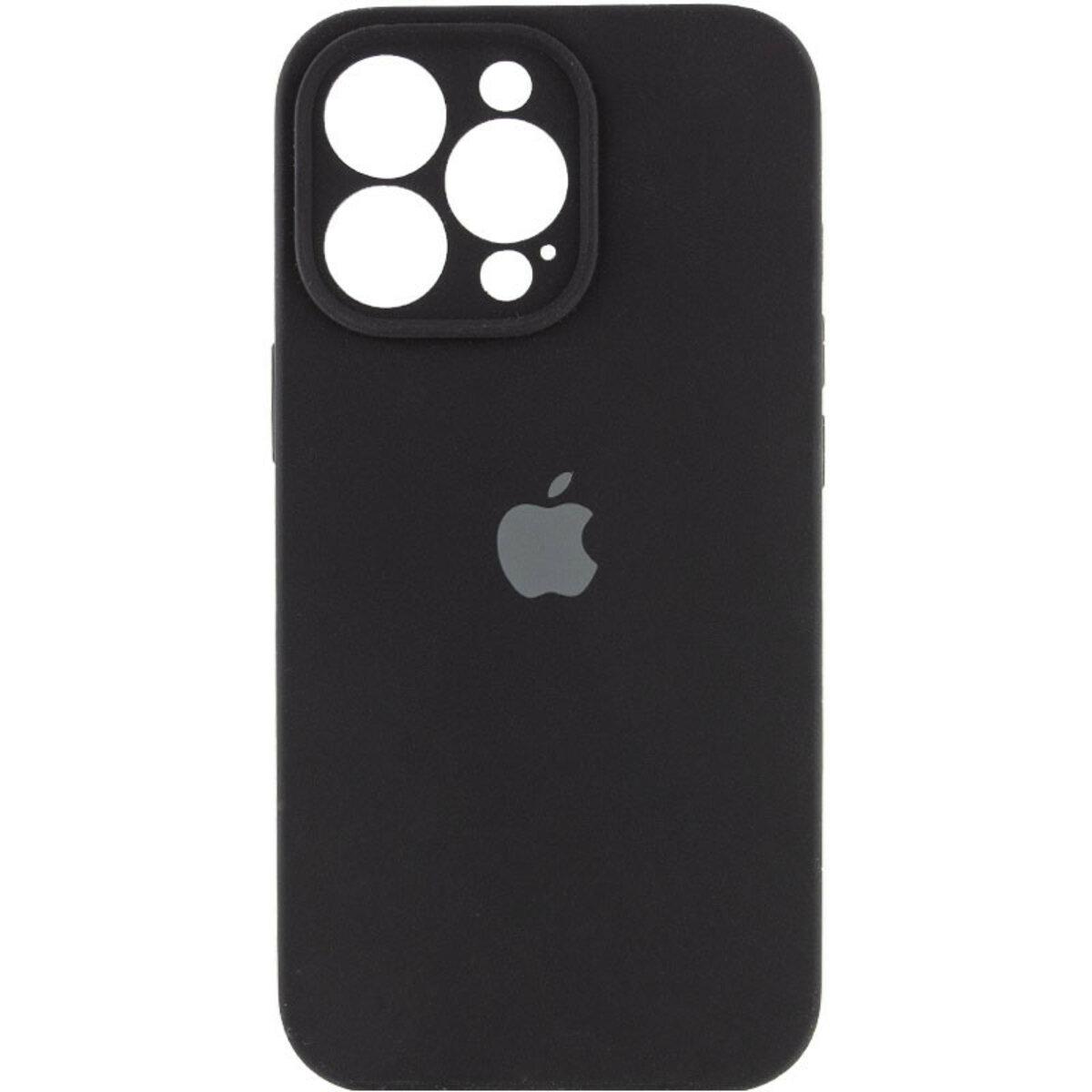 Чохол для смартфона Silicone Full Case AA Camera Protect for Apple iPhone 15 Pro 14,Black