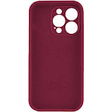 Чохол для смартфона Silicone Full Case AA Camera Protect for Apple iPhone 15 Pro 47,Plum, фото 2