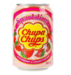 Газований напій безалкогольний Chupa Chups Strawberry & Cream 0.345 g