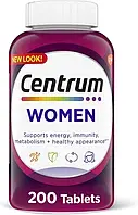 Вітаміни для жінок Centrum Women 200 таблеток, Центрум