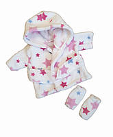 Набор одежды для куклы Беби Бона / Baby Born 40 - 43 см халат носки белый 86
