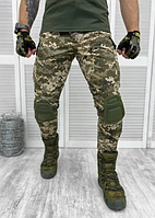 Штаны тактические с наколенниками всу, брюки пиксель рипстоп , военные тактические штаны камуфляжные pd307