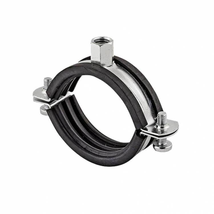 Хомут  монтажний  (гайка М8, вкладка EPDM)  12-15 мм, фото 1