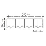 Бордюр садовий Prosperplast GARDEN FENCE, коричневий, 5,9 м, фото 4