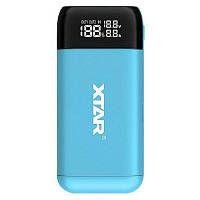 Power Bank Case Xtar PB2S Blue, 2x18650-21700, USB-C QC+PD, LCD, Box